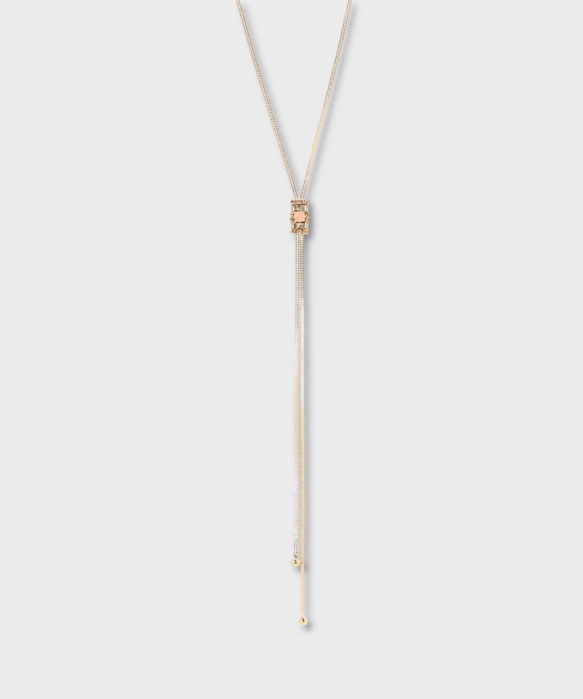 Sodini Hera tie necklace with charm, multicolored