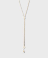 Sodini Daphne tie necklace, gold