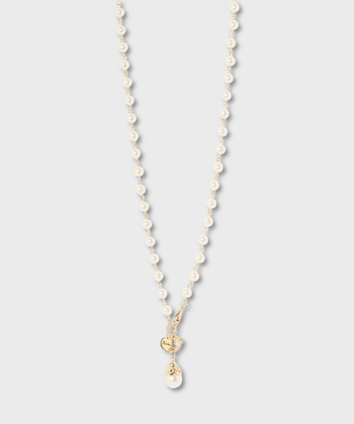 Sodini Daphne long necklace with pearls and...