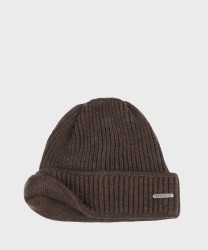 Stetson Beanie berretto in lana merino marrone