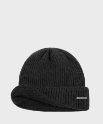 Stetson Beanie berretto in lana merino grigio antracite