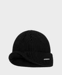 Stetson Beanie berretto in lana merino nero