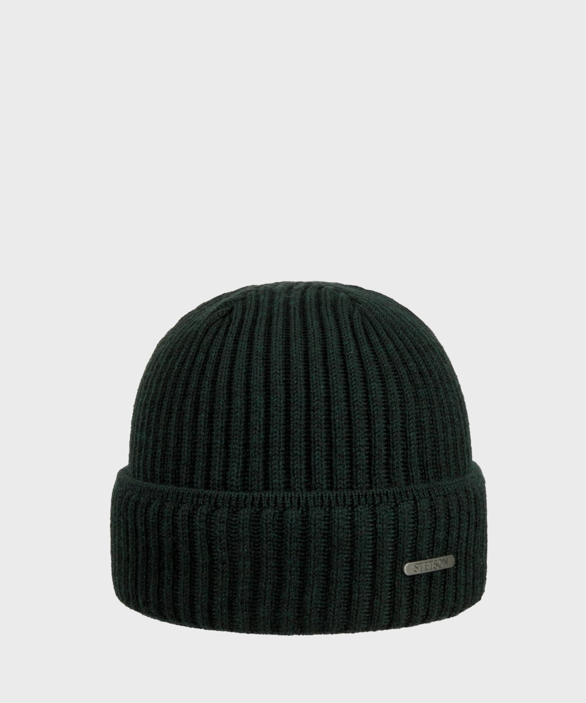 Stetson Beanie berretto in lana merino verde scuro