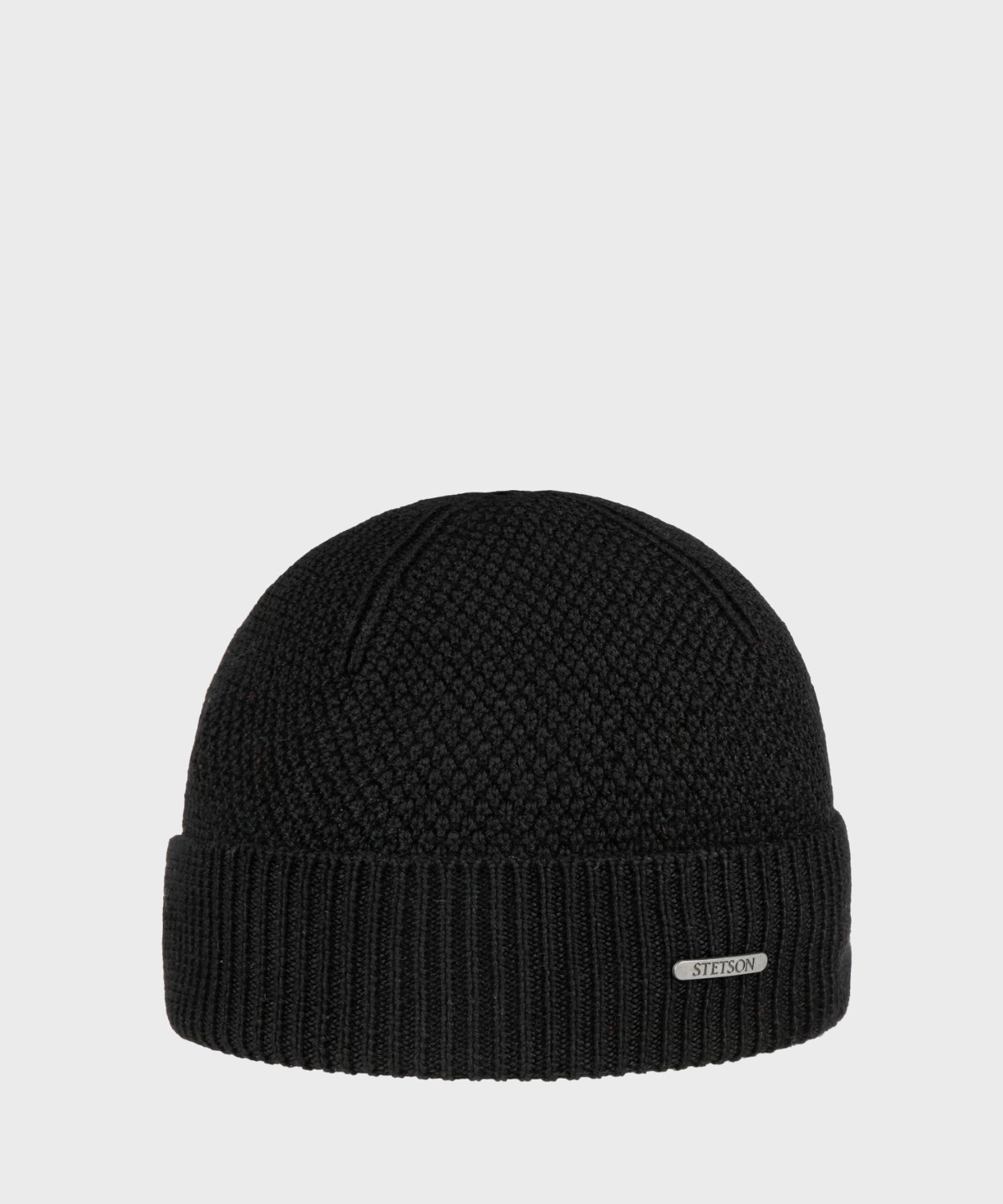 Stetson Beanie berretto a punto riso in lana...