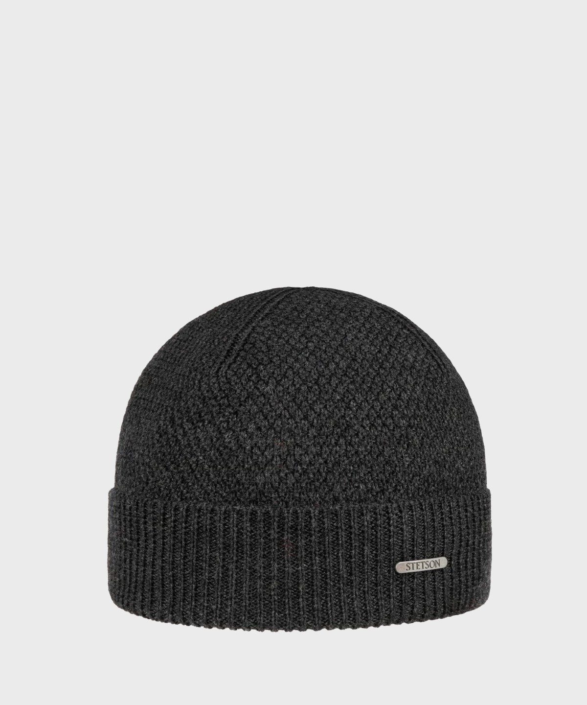 Stetson Beanie berretto a punto riso in lana...