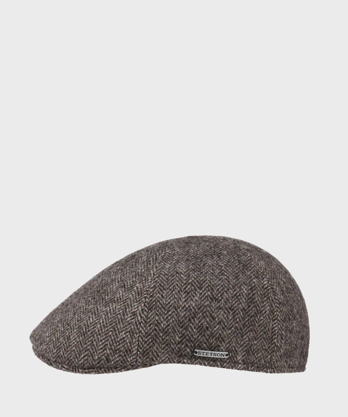 Stetson Texas flat cap in gray wool