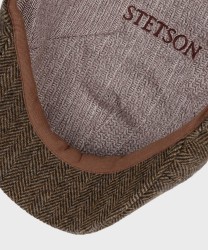Stetson coppola Texas herringbone in lana marrone nero