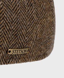 Stetson coppola Texas herringbone in lana marrone nero