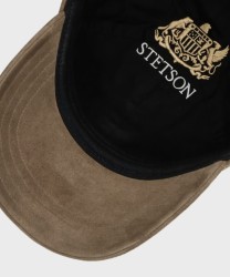 Stetson cappello baseball in suede verde oliva