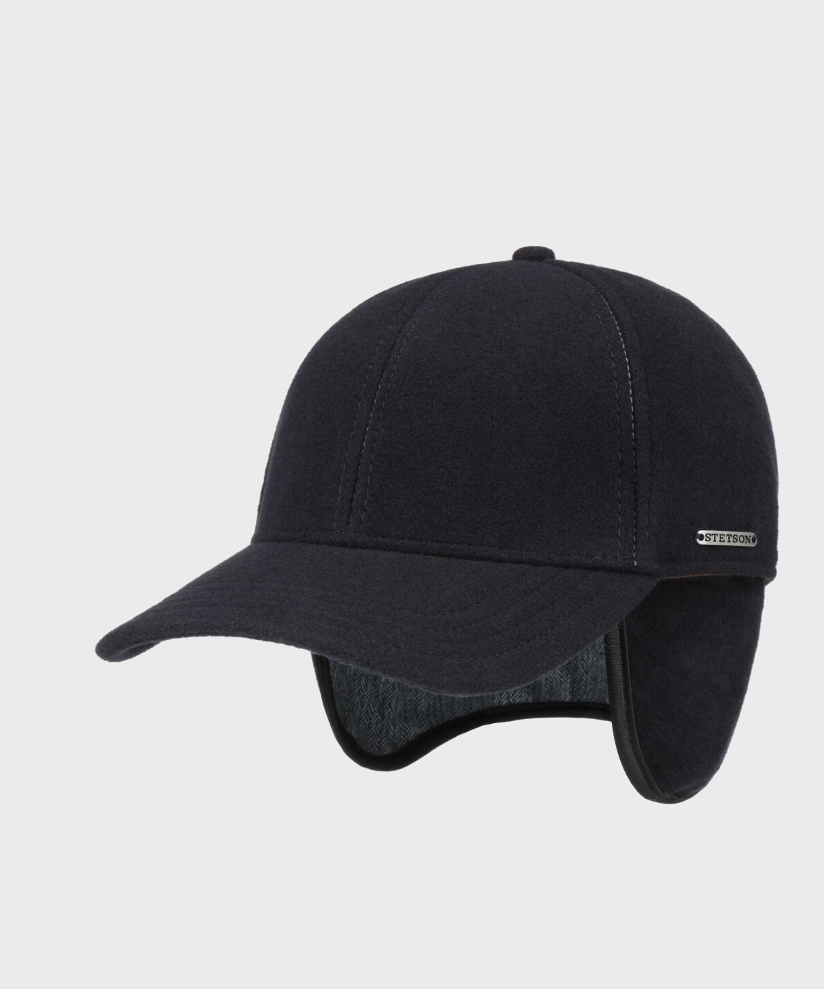 Stetson black wool and cashmere baseball hat