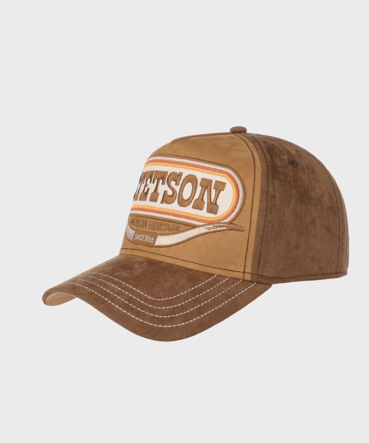 Stetson brown Buffalo Horn trucker hat