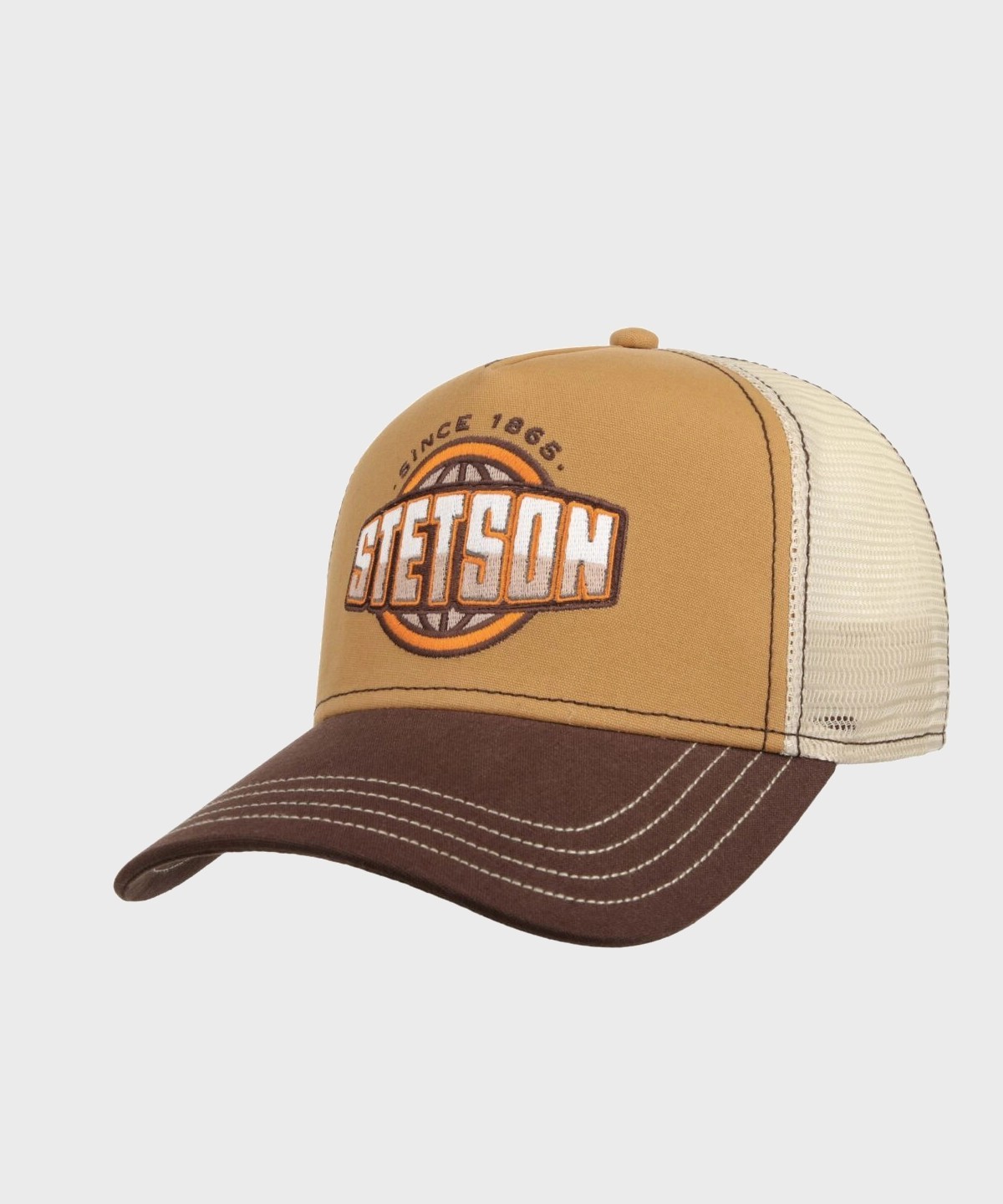 Stetson cappello trucker Classic Globe marrone