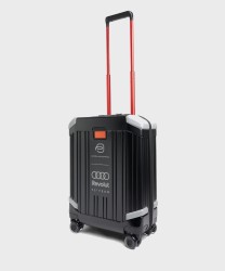 Piquadro x Audi Revolut F1 trolley cabina slim a 4 ruote in policarbonato nero con lucchetto TSA e USB
