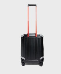 Piquadro x Audi Revolut F1 trolley cabina slim a 4 ruote in policarbonato nero con lucchetto TSA e USB