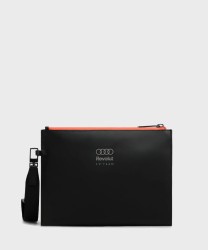 Piquadro x Audi Revolut F1 Team pochette slim in tessuto gommato con polsiera rimovibile nero