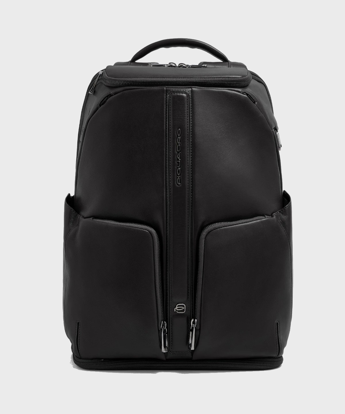 Piquadro Victor zaino da bici porta PC 15,6 pollici con ricarica wireless in pelle nero