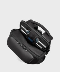 Piquadro Victor zaino da bici porta PC 15,6 pollici con ricarica wireless in pelle nero