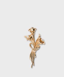 Marella Palomba spilla a bouquet con perle, oro