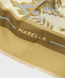 Marella Belli stola in lana, verde
