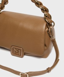 Marella Le Muse Dorico borsa a mano e a tracolla in pelle vegana, fango