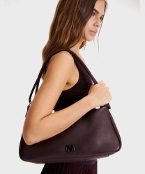 Marella Oxiria borsa a spalla e a tracolla in pelle vegana, bordeaux