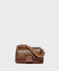 Marella Le Muse Dorico1 borsa a mano e a tracolla in pelle vegana, caramello