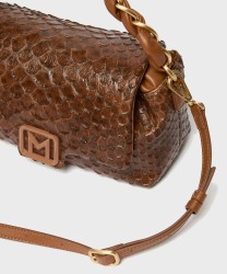 Marella Le Muse Dorico1 borsa a mano con tracolla in tessuto spalmato