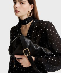 Marella West borsa a mano e a tracolla in pelle, nero