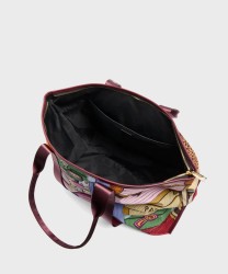 Lancel Paris Mistral Rollable L borsa a spalla ripiegabile in nylon multicolor