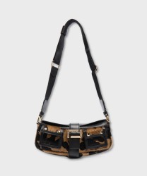Lancel Paris Multipocket S borsa hobo a tracolla in pelle cavallino nero