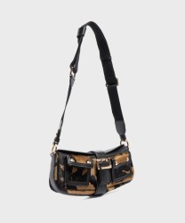 Lancel Paris Multipocket S borsa hobo a tracolla in pelle cavallino nero