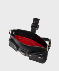 Lancel Paris Multipocket S borsa hobo a spalla in pelle nera