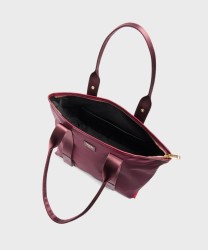 Lancel Paris Mistral Rollable M borsa a spalla ripiegabile bordeaux