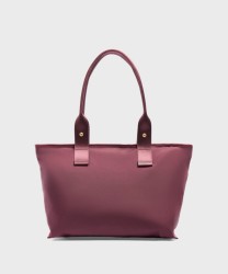 Lancel Mistral Rollable borsa tote M in nylon cassis con zip | Galise dal 1907
