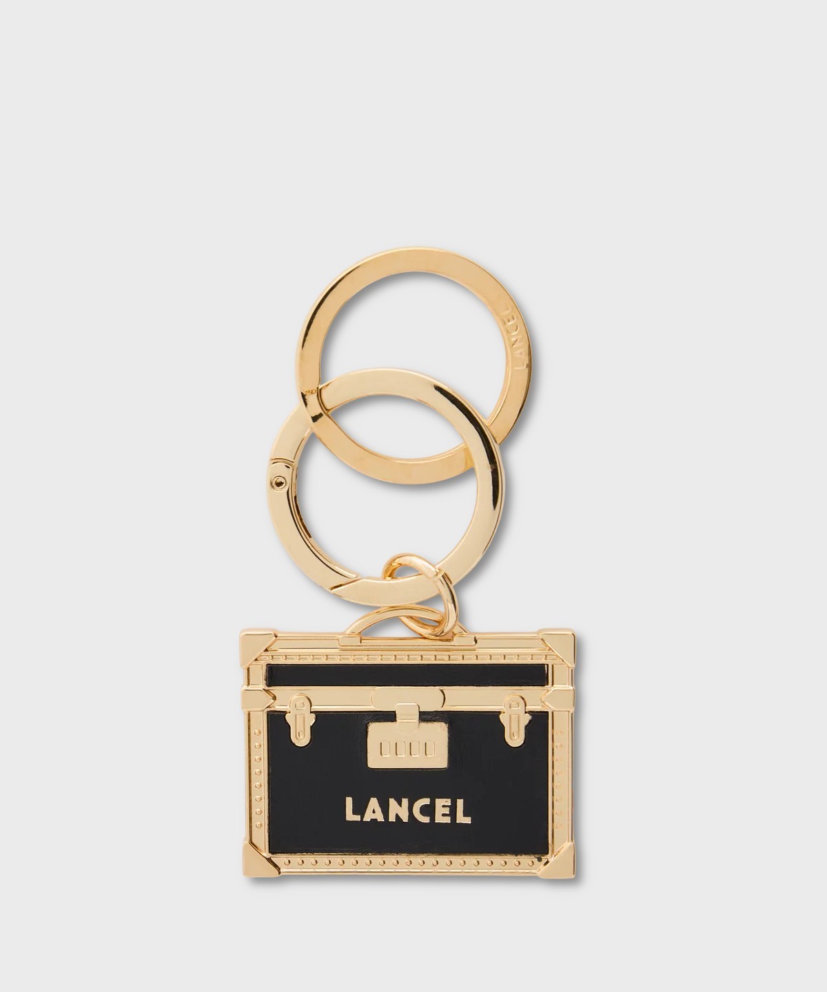 Lancel Paris Grand Hotel portachiavi baule Heritage, nero