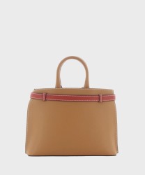 Lancel Paris Faubourg L borsa a mano e a tracolla in pelle cammello